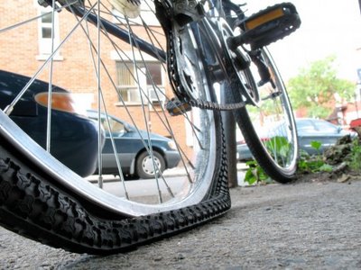 Flat Tire Tube Replacement