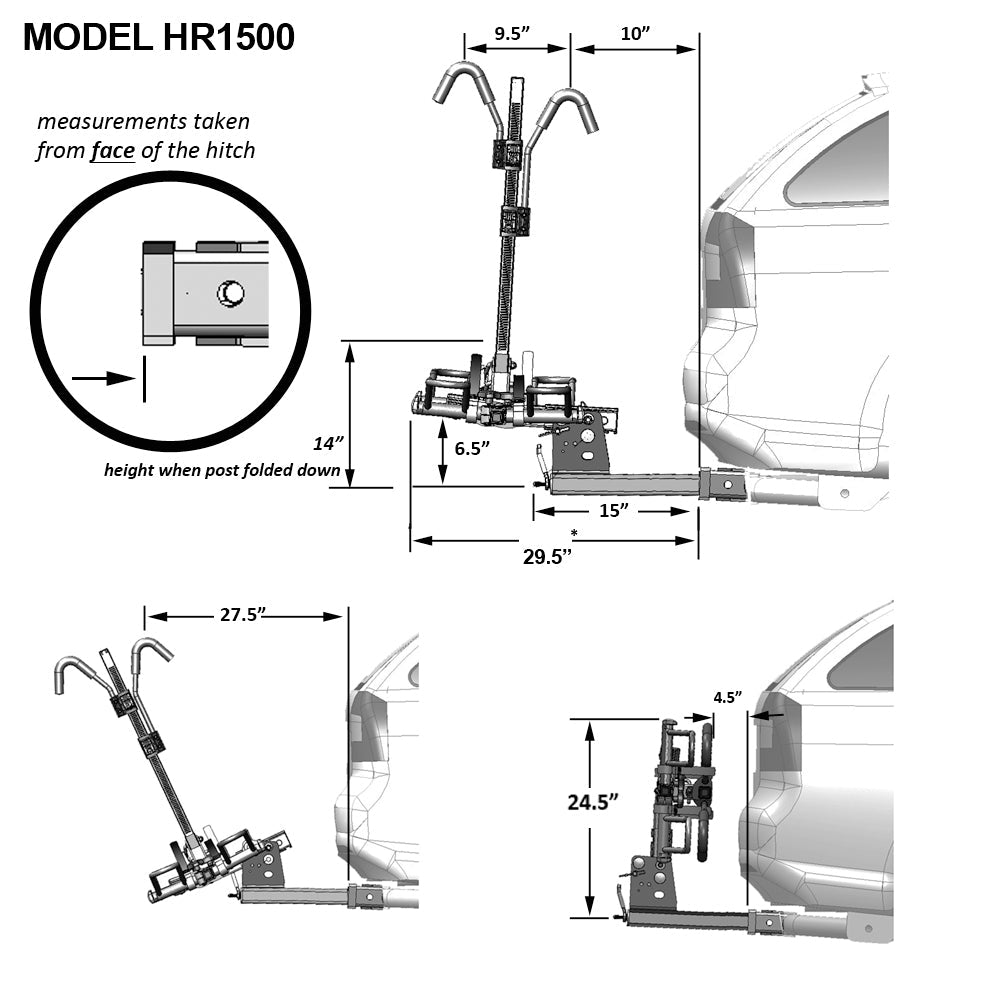 Hollywood Sport Rider Hitch Rack